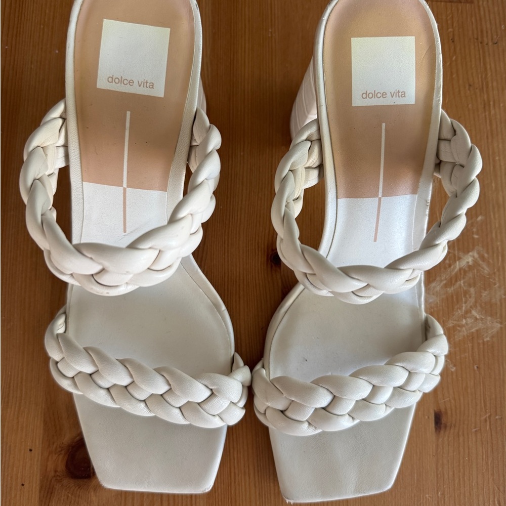 Dolce Vita Women's Ivory Braided Sandals
